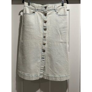 stella mccartney jeans midi skirt